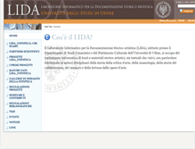 Tablet Screenshot of lida.uniud.it