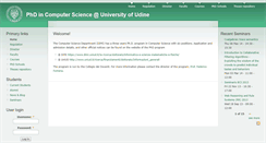 Desktop Screenshot of dottoinfo.dimi.uniud.it