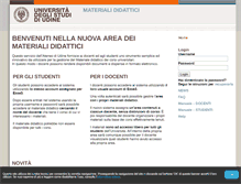 Tablet Screenshot of materialedidattico.uniud.it